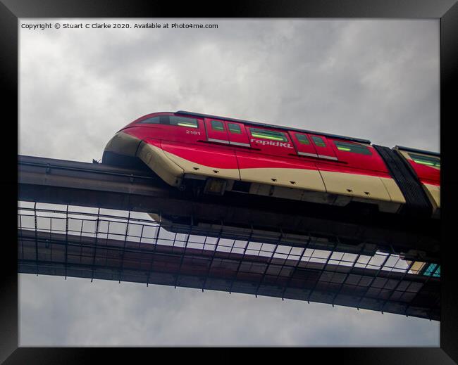 rapidKL monorail Framed Print by Stuart C Clarke