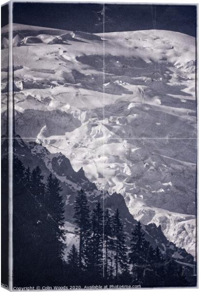 Mont Blanc de Tacul Canvas Print by Colin Woods