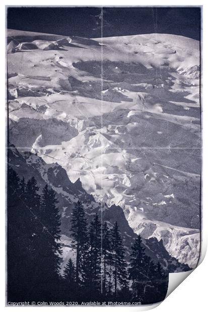 Mont Blanc de Tacul Print by Colin Woods