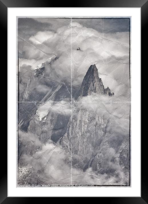 Light and Shade on the Aiguille Verte Framed Mounted Print by Colin Woods
