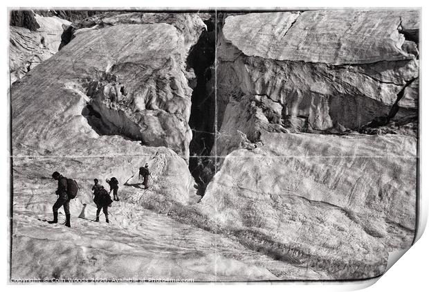 On the Glacier Géant Print by Colin Woods