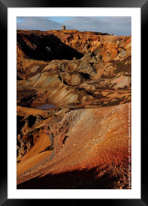 Great Opencast Mine, Parys Mountain, Anglesey Framed Mounted Print by Peter Lovatt  LRPS