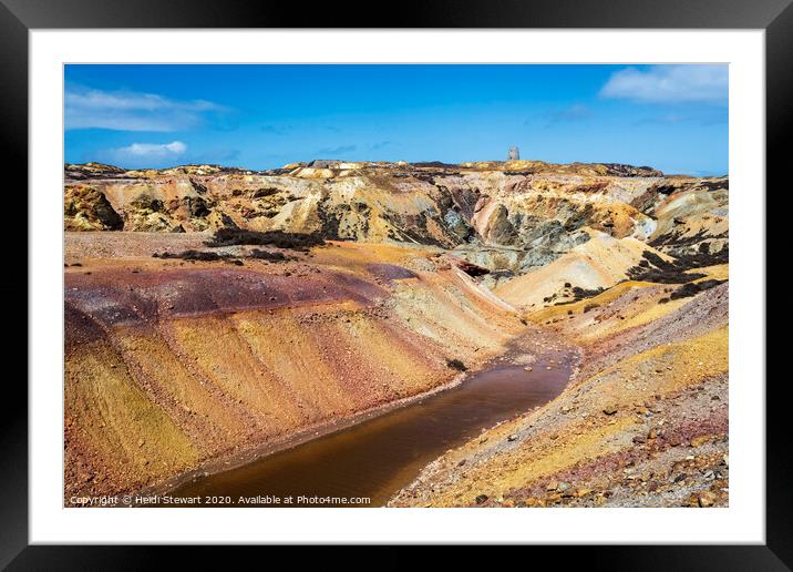 Parys Mountain on Anglesey Framed Mounted Print by Heidi Stewart