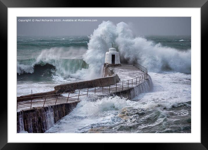 Stormy Portreath Framed Mounted Print by Paul Richards