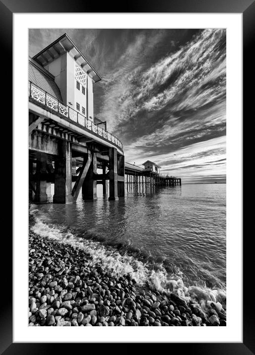 Pier Portrait Framed Mounted Print by Andrew Richards