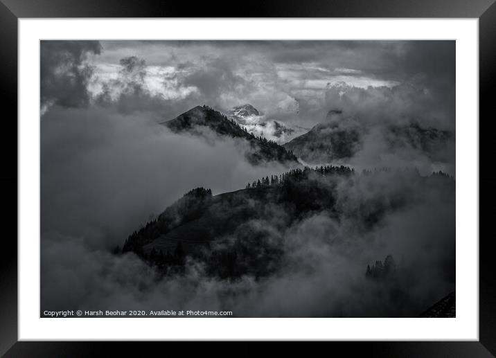 Obscured by clouds Framed Mounted Print by Harsh Beohar