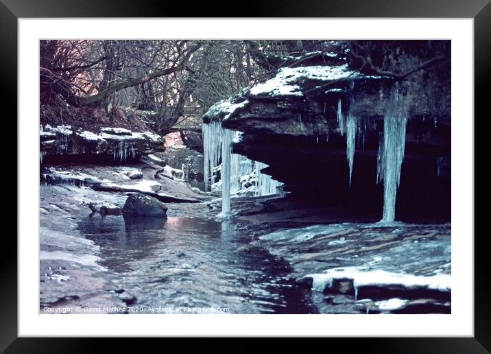 How Steane Gorge in Winter Framed Mounted Print by David Mather