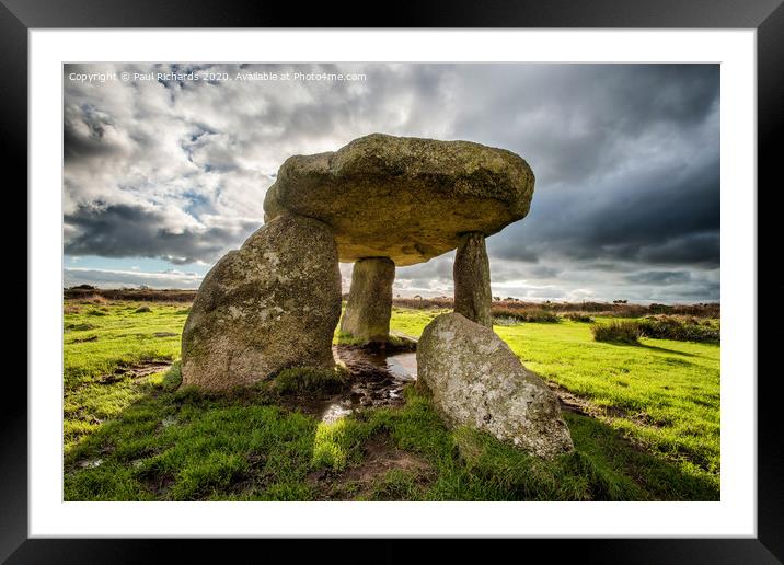 Lanyon Quoit, Cornwall Framed Mounted Print by Paul Richards