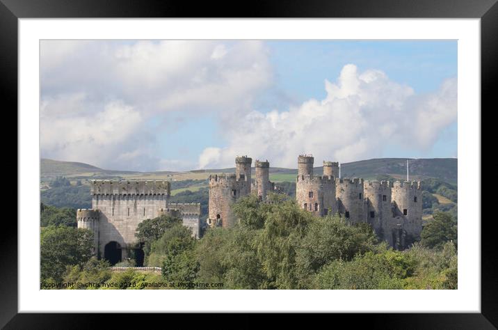 Conway Castle Framed Mounted Print by chris hyde