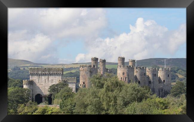 Conway Castle Framed Print by chris hyde