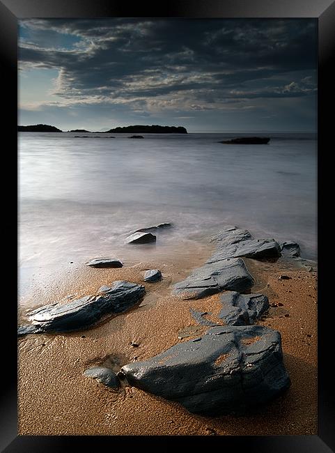 Beach Stones Framed Print by Keith Thorburn EFIAP/b