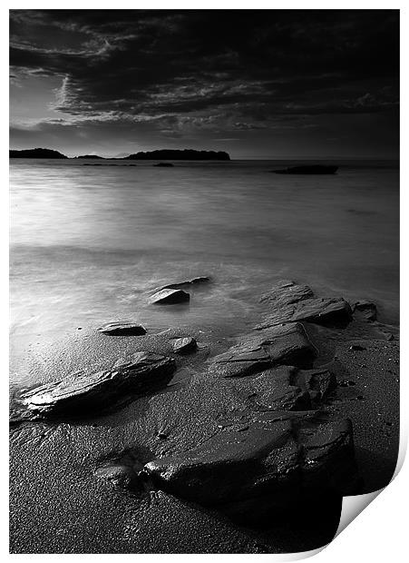 Beach Rocks Print by Keith Thorburn EFIAP/b