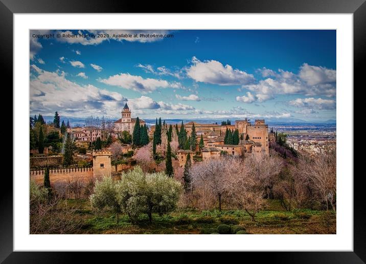 The Alhambra, Granada. Framed Mounted Print by Robert Murray