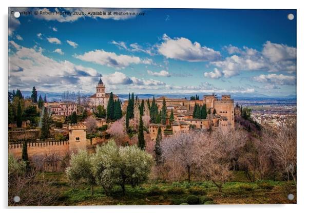 The Alhambra, Granada. Acrylic by Robert Murray