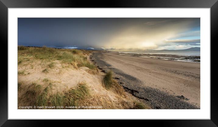 Newborough Beach, Anglesey Framed Mounted Print by Heidi Stewart