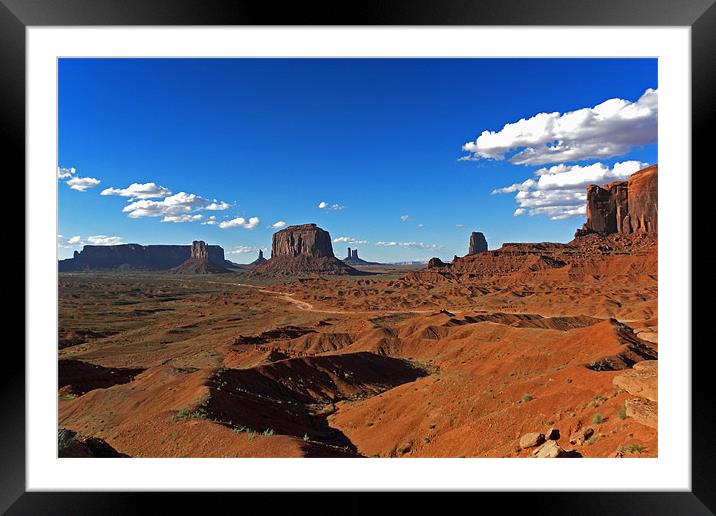 Monument Valley Framed Mounted Print by David Pringle