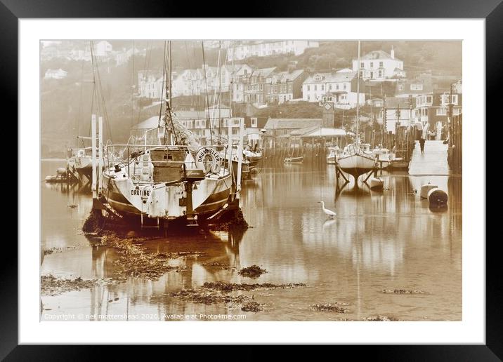 A Misty Afternoon In Looe. Framed Mounted Print by Neil Mottershead
