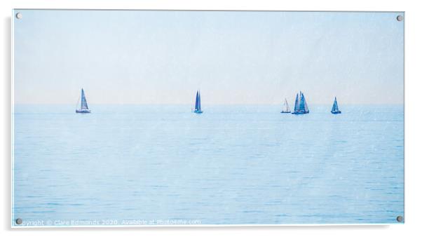 Sail Away Acrylic by Clare Edmonds