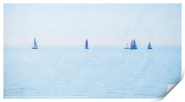 Sail Away Print by Clare Edmonds