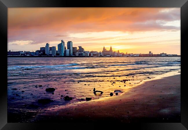 Liverpool sunrise Framed Print by Kevin Elias