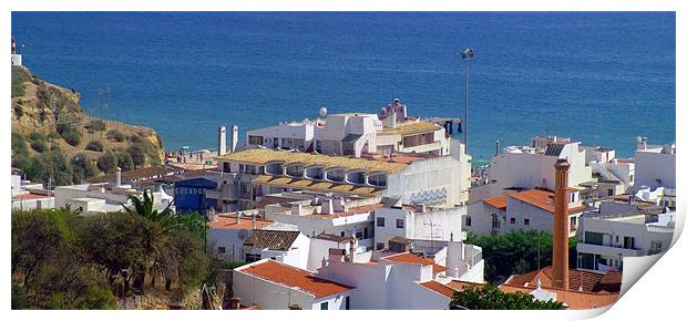 Albufeira Coastal View Print by Tom Gomez