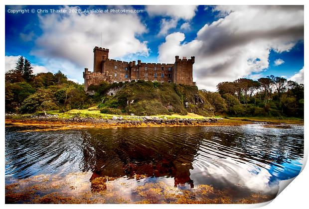 Dunvegan Castle Print by Chris Thaxter