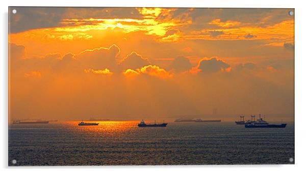 Sea of Marmara Acrylic by Tom Gomez