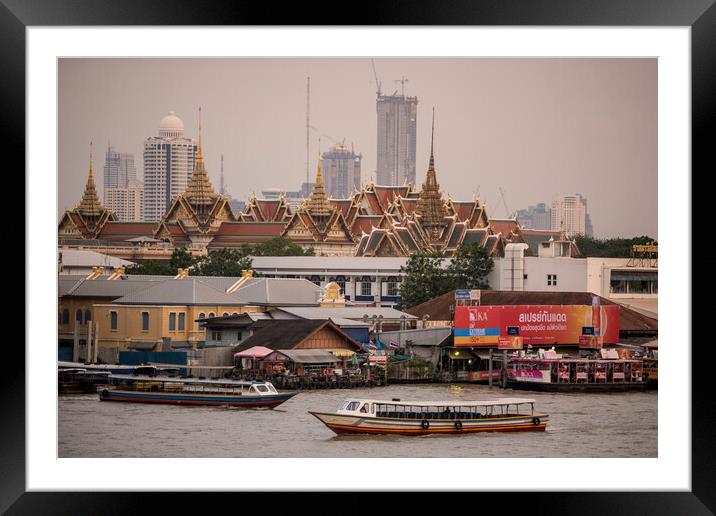 THAILAND BANGKOK CHAO PHRAYA WAT PHRA KAEW Framed Mounted Print by urs flueeler