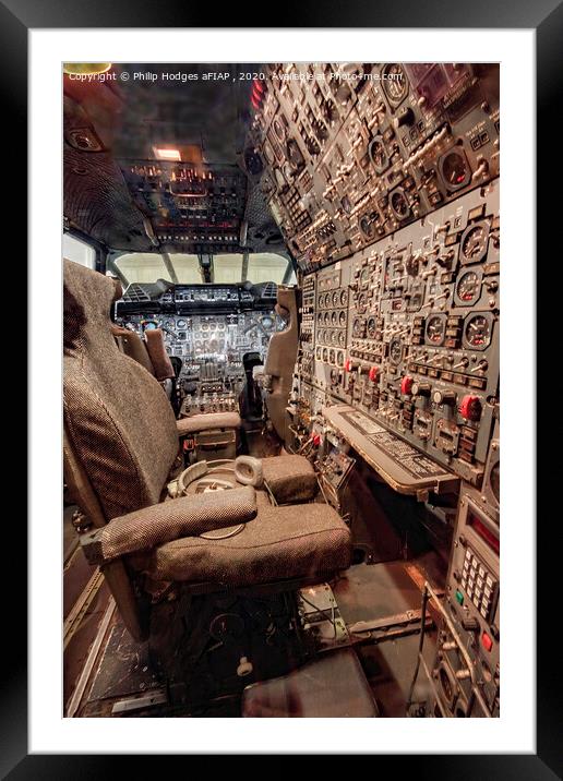 Corcorde Flight Engineers Station  Framed Mounted Print by Philip Hodges aFIAP ,