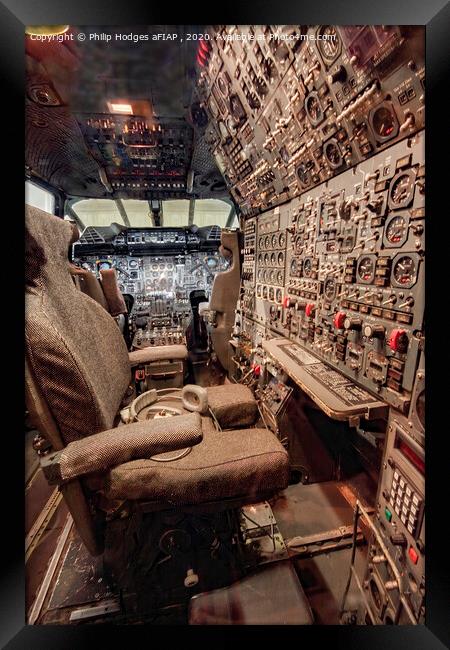 Corcorde Flight Engineers Station  Framed Print by Philip Hodges aFIAP ,