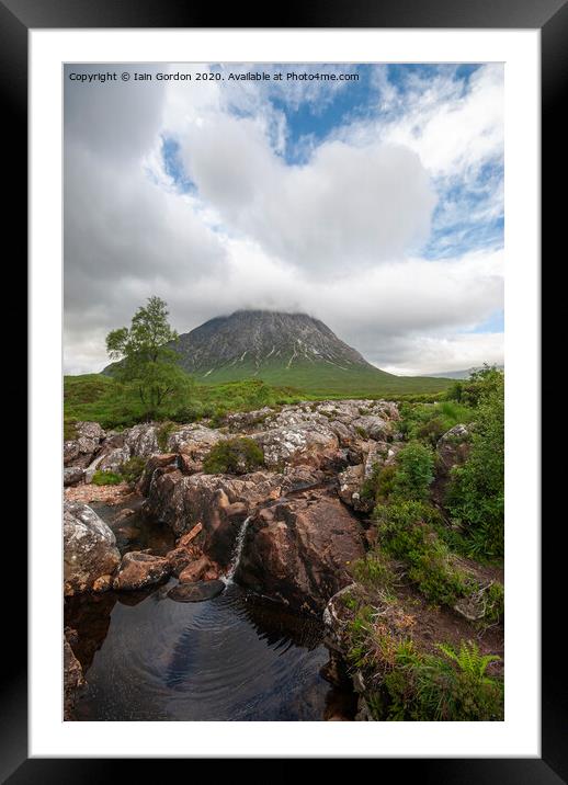 Buchaille Etive Mhor - Glencoe Scotland Framed Mounted Print by Iain Gordon