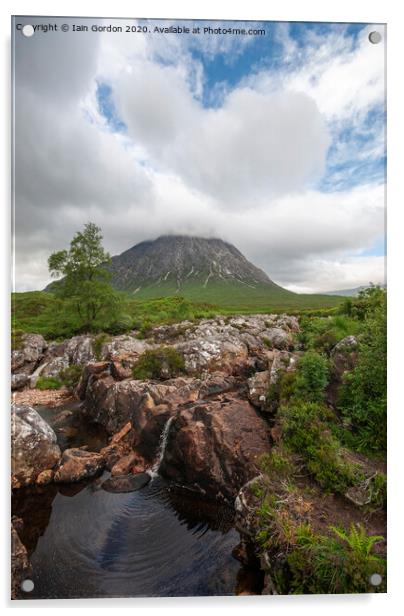 Buchaille Etive Mhor - Glencoe Scotland Acrylic by Iain Gordon
