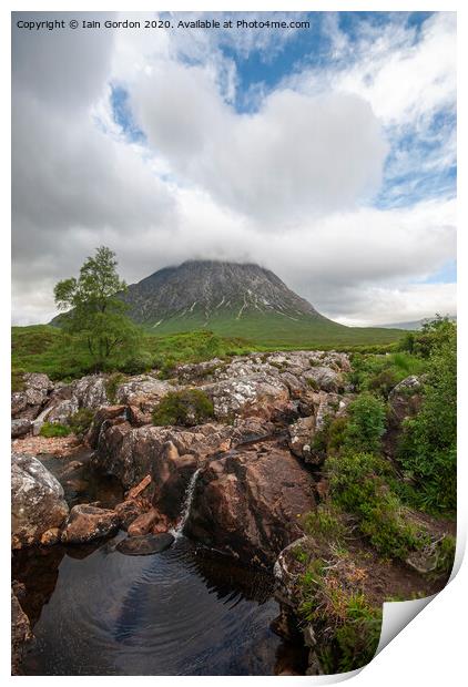 Buchaille Etive Mhor - Glencoe Scotland Print by Iain Gordon