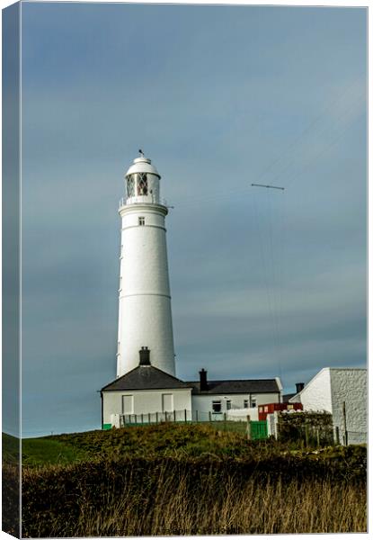 Nash Point Lighthouse Glamorgan Heritage Coast Canvas Print by Nick Jenkins