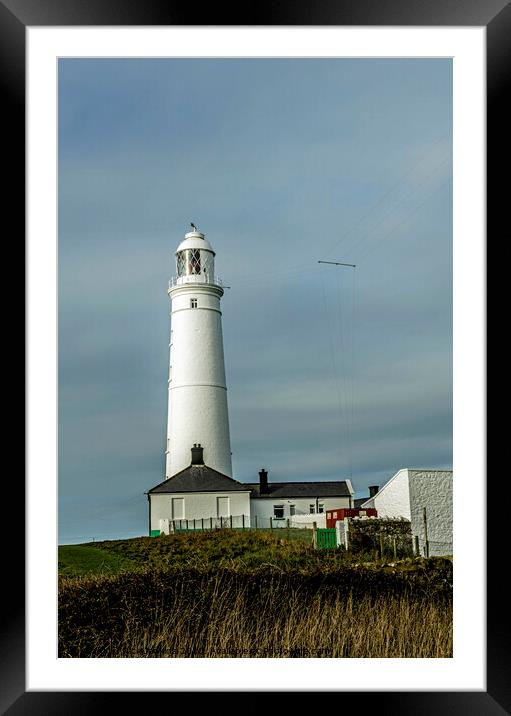 Nash Point Lighthouse Glamorgan Heritage Coast Framed Mounted Print by Nick Jenkins