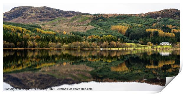 Loch Chon panoramic Print by Angus McComiskey