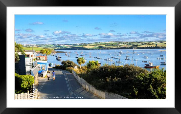 Rock and the Camel Estuary, Cornwall Framed Mounted Print by Chris Harris