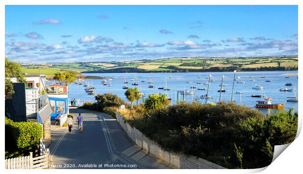 Rock and the Camel Estuary, Cornwall Print by Chris Harris