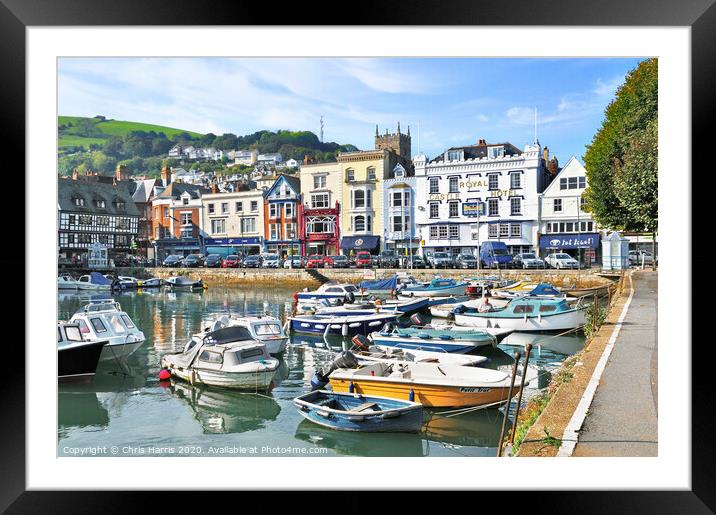 Dartmouth Harbour Framed Mounted Print by Chris Harris