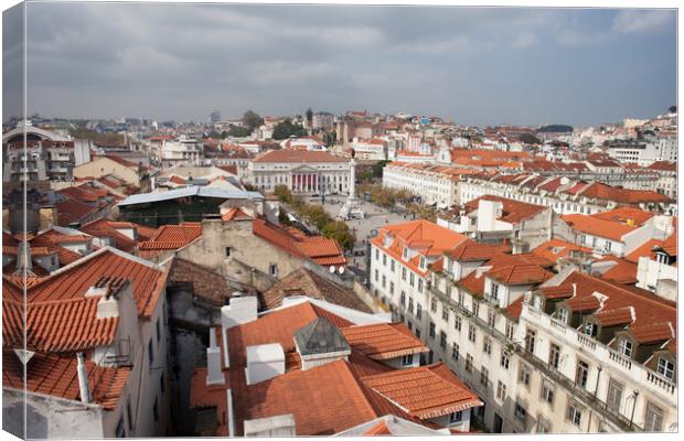City of Lisbon in Portugal Canvas Print by Artur Bogacki