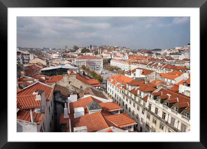 City of Lisbon in Portugal Framed Mounted Print by Artur Bogacki