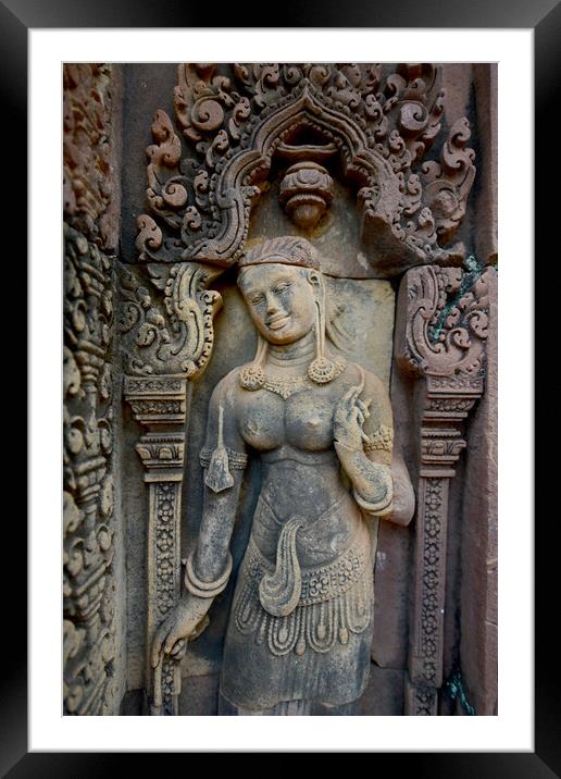 CAMBODIA SIEM REAP ANGKOR KBAL SPEAN TEMPLE Framed Mounted Print by urs flueeler