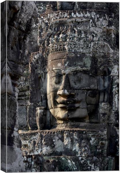 CAMBODIA SIEM REAP ANGKOR THOM BAYON TEMPLE Canvas Print by urs flueeler