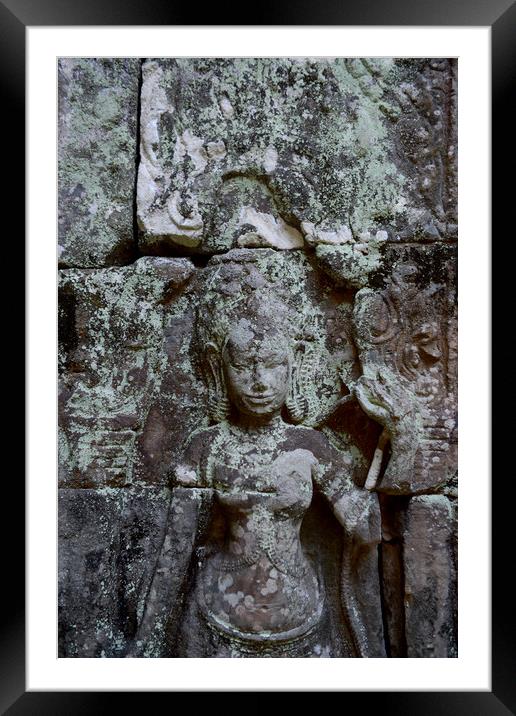 CAMBODIA SIEM REAP ANGKOR BANTEAY KDEI TEMPLE Framed Mounted Print by urs flueeler