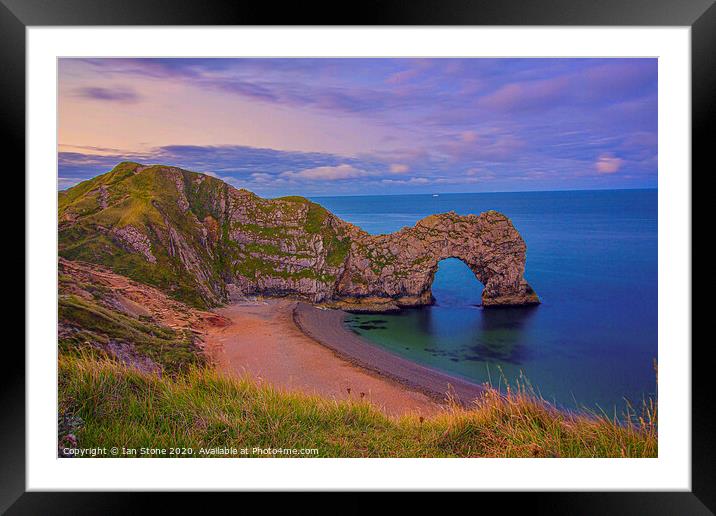 Durdle Door Dorset Framed Mounted Print by Ian Stone