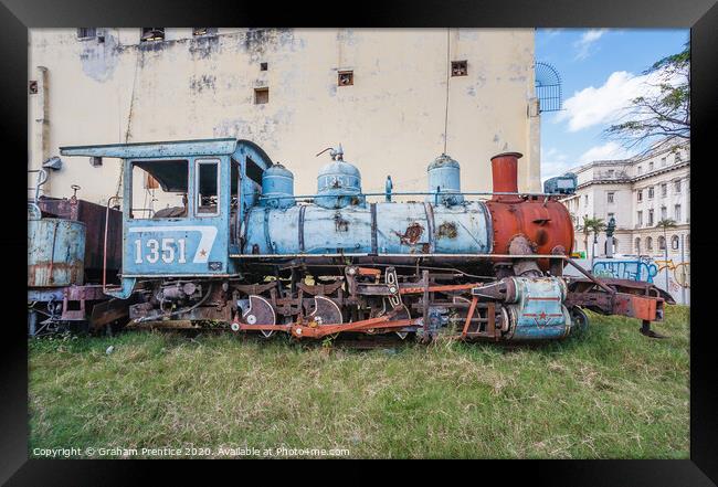 Cuban Railway Locomotive Engine Framed Print by Graham Prentice