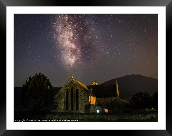 St Mary's Church Beddgelert Framed Mounted Print by Lee Sutton
