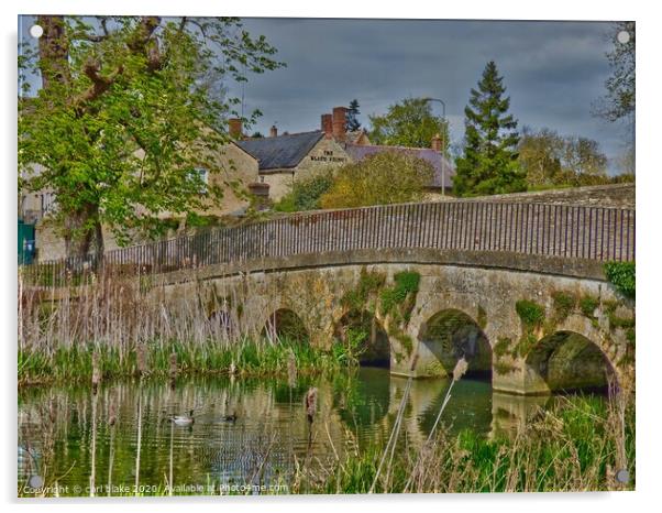 black horse inn Acrylic by carl blake