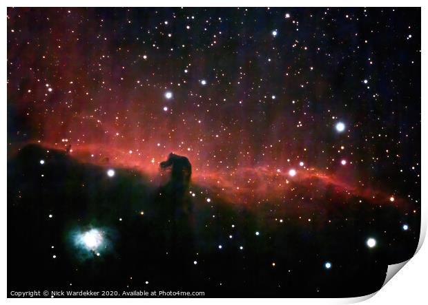 The Horse Head Nebula Print by Nick Wardekker