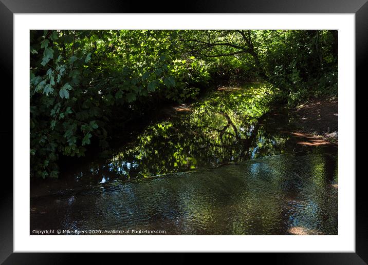 Serene Reflections of Nature's Tranquility Framed Mounted Print by Mike Byers